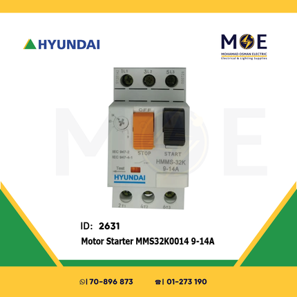 Hyundai Motor Starter MMS32K0014 9-14A | MMS32K0014