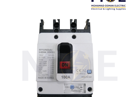 Hyundai MCB HGM100H-F 50KA 4P 100A Fix | دجنتور صناعي