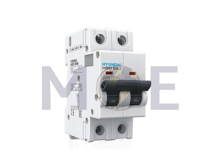Hyundai MCB HGD63E 3KA 2P 6A | دجنتور كهرباء مجوز - قاطع كهربائي