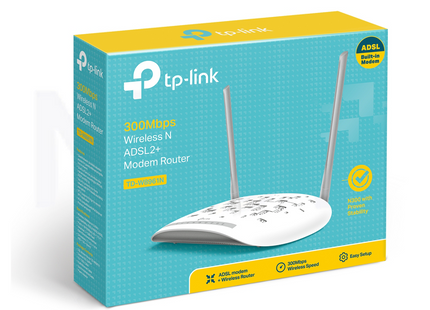 TP Link ADSL Modem Router 2 Antenna 300 Mbps | TD-W8961N