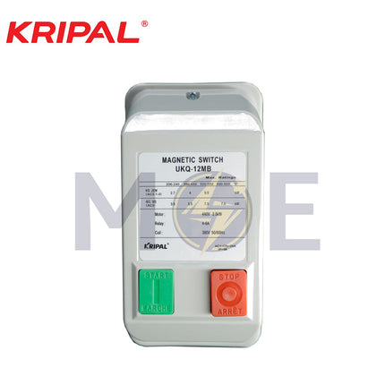 Kripal UKQ-12MB 4/6A 3P 380VAC 440V 2.5KW | ZJ-UKQ-12MB-4/06A | كونتكتور بعلبة مع ترميك