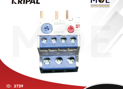 Kripal Thermal Relay For Cont. UKH-22 4-6A | ترميك للكونتكتور