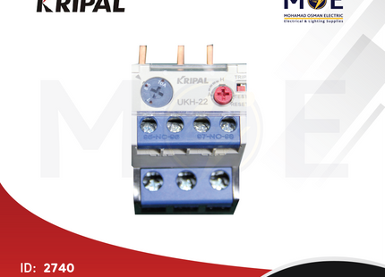 Kripal Thermal Relay For Cont. UKH-22 7-10A | ترميك للكونتكتور