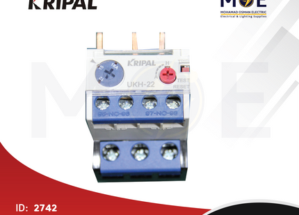Kripal Thermal Relay For Cont. UKH-22 12-18A | ترميك للكونتكتور