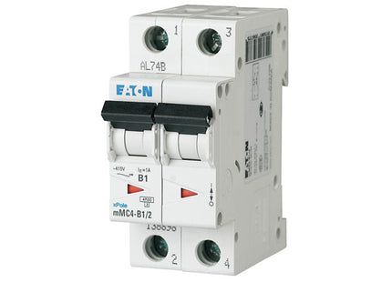 EATON MCB 2P B 4.5KA 20A | mMC4-B20/2 | دجنتور كهرباء مجوز - قاطع كهربائي