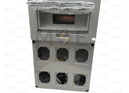 Elettrocanali IP65 Surface Mount Distribution Board for 6 Sockets Flanged 320x510x135mm 12module | EC-69025 | تابلو مع بريز مفتوح مطري