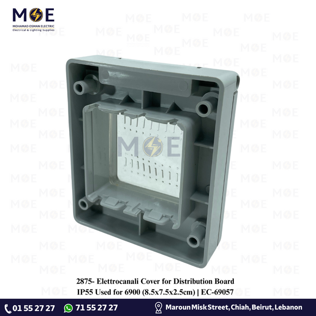 Elettrocanali Cover for Distribution Board IP55 Used for 6900 | EC-69057 | غطاء مطري للتابلو