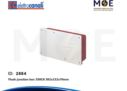 Elettrocanali Flush junction box 392x152x70mm | 350C8 | علبة جمع مخفية