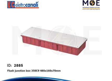 Elettrocanali Flush junction box 480x160x70mm | 350C9 | علبة جمع مخفية