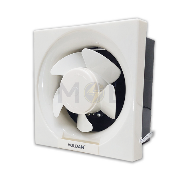 Voldam Axial Exhaust Fan Square (30cm / 12") 50W | VF-AK12 شفاط حمام بلاستيك مربع 