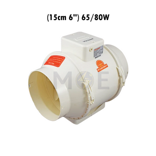 Voldam Mixed Flow In-Line Duct Fan (15cm 6") 65/80W |VF-IC6 شفاط ماسورة
