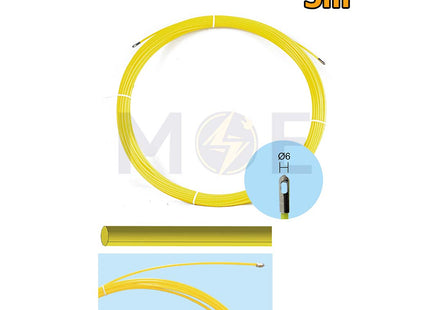 OPT POM Plastic Fish Tape Wire Guide Yellow 5m  L0405