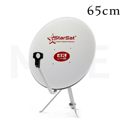 StarSat Satellite Dish Antenna TV - Receiver Dish - Parabolic Dish 65cm | Ku-65