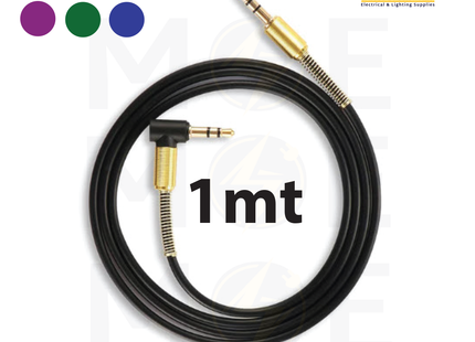 Dalongqi AUX cable with 1 angle 1mt | DLQ-1.5m 412 | وصلة