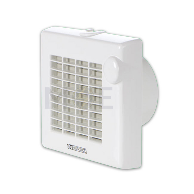 Vortice Axial Exhaust Fan with Louver Shutters Square (15cm / 6") 29W | M 150/6 A شفاط حمام بلاستيك مربع 