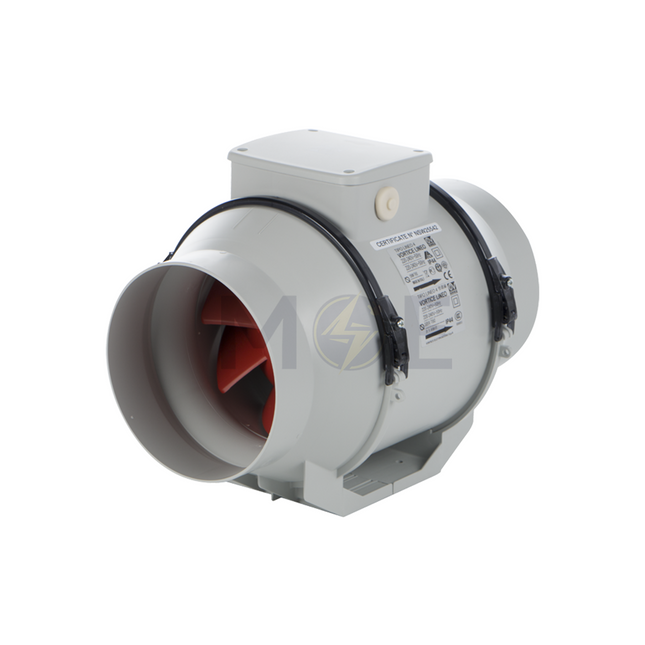 Vortice Mixed Flow In-Line Duct Fan (15cm 6") 40/58W | Lineo 150 V0 شفاط ماسورة