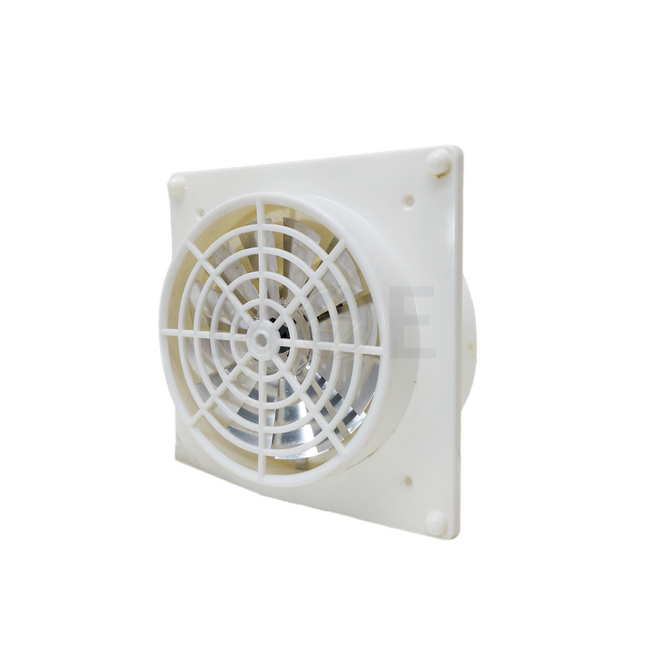 Feeders Axial Exhaust Fan Square Aluminum Blades (10cm / 4") 25W| ME/05 شفاط حمام بلاستيك مربع