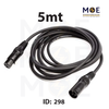 Audio Canon Cable | Microphone Cable | Female to Male 5mt | 253034