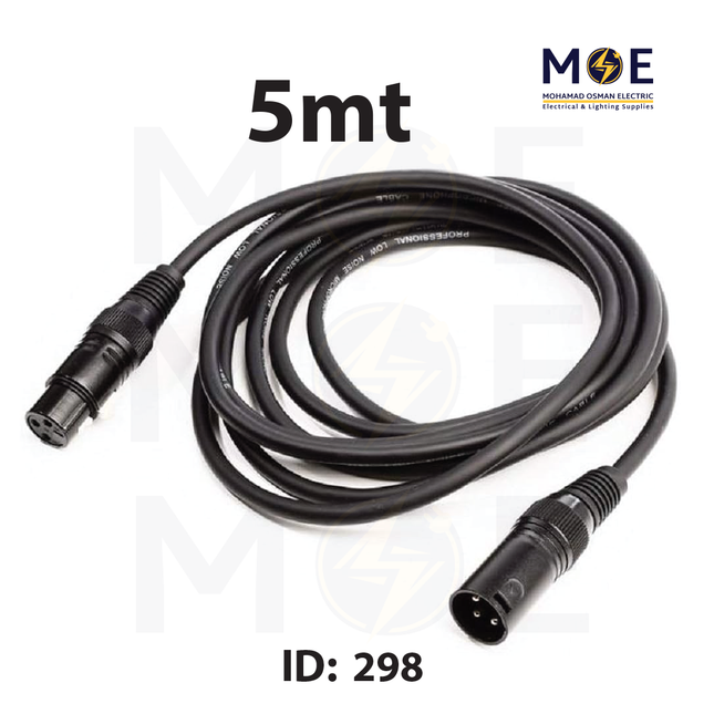 Audio Canon Cable | Microphone Cable | Female to Male 5mt | 253034 | كابل ميكروفون