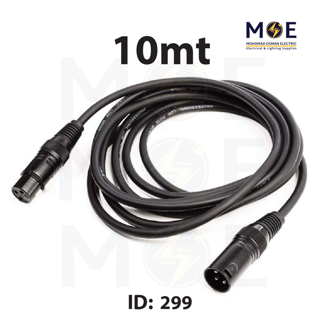Audio Canon Cable | Microphone Cable | Female to Male 10mt | 253035 | كابل ميكروفون