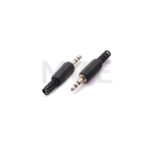 3.5mm Stereo Male Jack Cable Mount Connector فيشة ميكرو تلحيم دكر