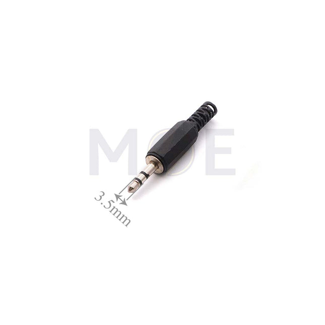 3.5mm Stereo Male Jack Cable Mount Connector فيشة ميكرو تلحيم دكر