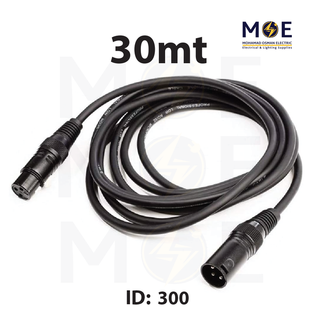 Audio Canon Cable | Microphone Cable | Female to Male 30mt | 253037 | كابل ميكروفون