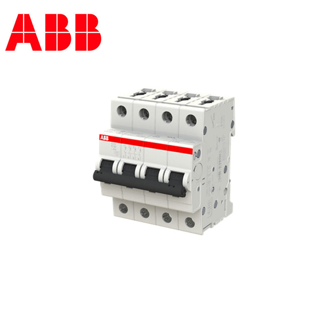 ABB MCB S204 C63 4P 6kA 63A | 2CDS254001R0634 | دجنتور كهرباء ثلاثة فاز مع نتر - قاطع كهربائي رباعي