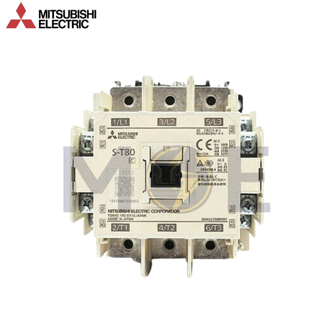 Mitsubishi ST80 AC-3P 2NO+2NC 55A (22kW) 220V | S-T80-55A | كونتكتور