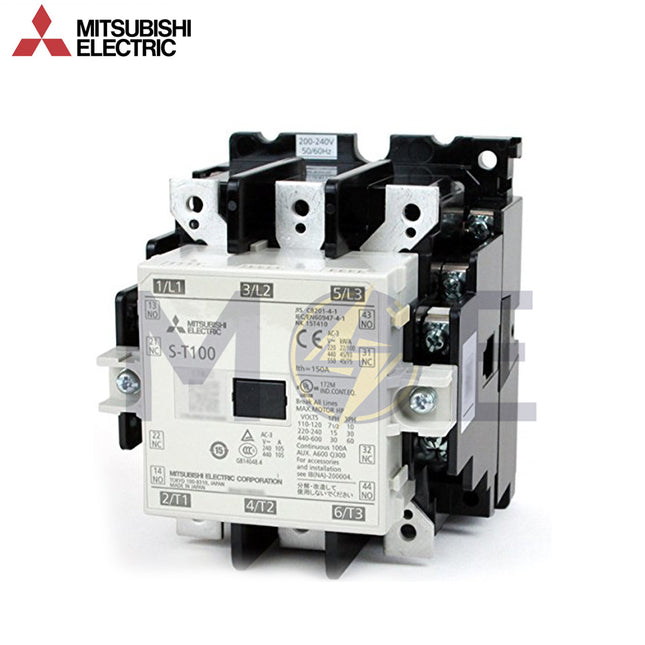 Mitsubishi ST100 AC-3P 2NO+2NC 105A (30kW) 220V | ST100-105A | كونتكتور