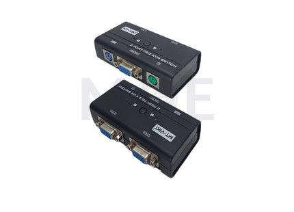 MT-VIKI 2-Port PS/2 VGA KVM Switch 2-In 1-Out with 2x 1.2m KVM Cables | MT-260SL سويتش تحكم بكومبيوترين