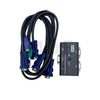 MT-VIKI 2-Port PS/2 VGA KVM Switch 2-In 1-Out with 2x 1.2m KVM Cables | MT-260SL سويتش تحكم بكومبيوترين