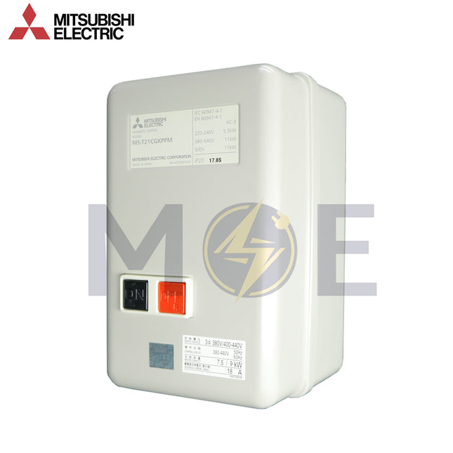 Mitsubishi MST21 KPPMCG 15A (12-18A) 3P (11kW) 380V AC | MS-T21 KPPMCG-15A | كونتكتور بعلبة مع ترميك