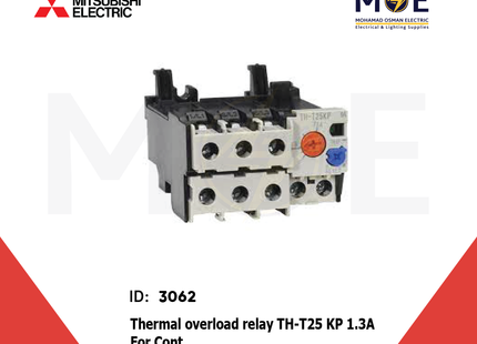 Mitsubishi Thermal Overload Relay TH-T25 KP 1.3A For Cont. ST21/25/35/50 1-1.6A | ترميك للكونتكتور
