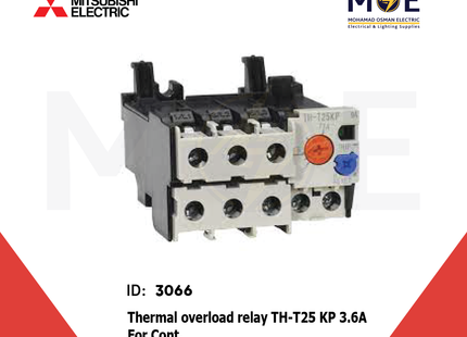 Mitsubishi Thermal Overload Relay TH-T25 KP 3.6A For Cont. ST21/25/35/50 2.8-4.4A | ترميك للكونتكتور