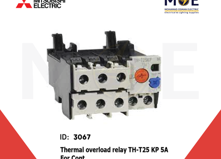 Mitsubishi Thermal Overload Relay TH-T25 KP 5A For Cont. ST21/25/35/50 4-6A | ترميك للكونتكتور