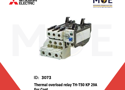 Mitsubishi Thermal Overload Relay TH-T50 KP 29A For Cont. ST35/50 24-34A | ترميك للكونتكتور