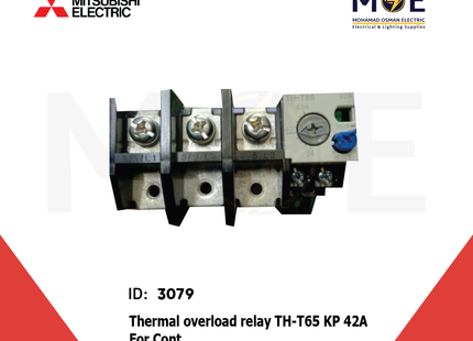 Mitsubishi Thermal Overload Relay TH-T65 KP 42A For Cont. ST65/80/100 34-50A | ترميك للكونتكتور