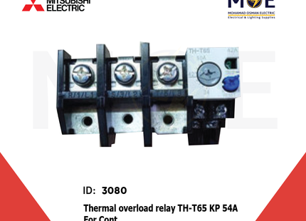 Mitsubishi Thermal Overload Relay TH-T65 KP 54A For Cont. ST65/80/100 43-65A | ترميك للكونتكتور