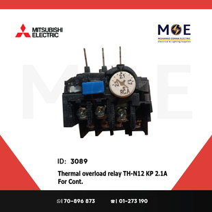 Mitsubishi Thermal Overload Relay TH-N12 KP 2.1A For Cont. SN11/12 1.7-2.5A | ترميك للكونتكتور
