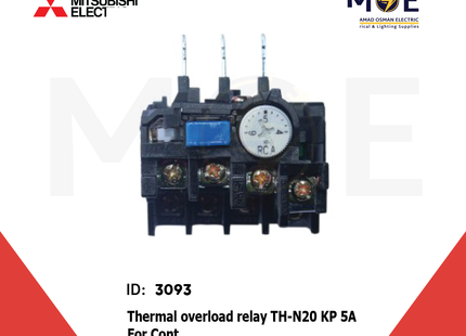 Mitsubishi Thermal Overload Relay TH-N20 KP 5A For Cont. SN20/21/25/35 4-6A | ترميك للكونتكتور