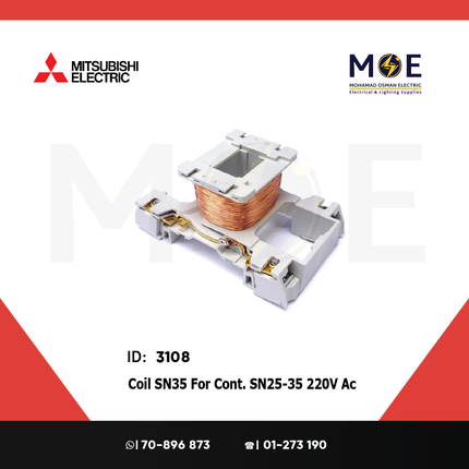 Mitsubishi Coil SN35 For Contactor SN25/35 220V AC | S-N 35