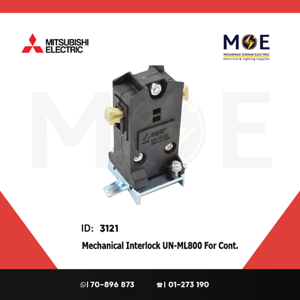 Mitsubishi Mech. Interlock UN-ML800 For Contactor SN600/800 | Interlock-UN-ML 800