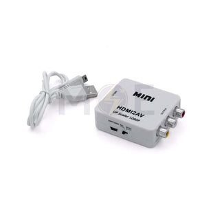 Mini HDMI to AV Converter 1080P HDMI to 3x RCA Video Audio Adapter | HDMI2AV MINI