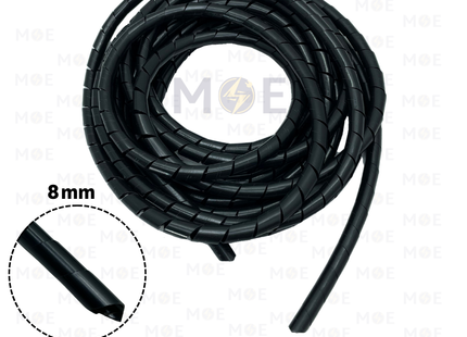 FORMA Spiral Wrapping bands for cables 8mm BLACK | 04SP08B | سبيرال رصور لجمع الاسلاك