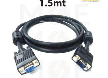 GZ VGA Monitor Cable | VGA Male to VGA Female | 1.5mt | SS5-1110 6FEET | وصلة