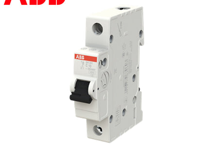 ABB MCB SH201 C10 1P 6kA 10A | 2CDS211001R0104 | دجنتور كهرباء مفرد - قاطع كهربائي