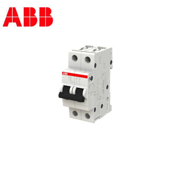 ABB MCB S202 C63 2P 6kA 63A | 2CDS252001R0634 | دجنتور كهرباء مجوز - قاطع كهربائي
