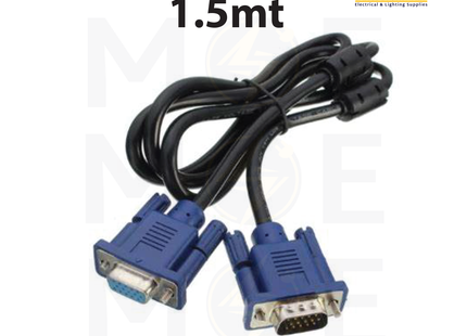 VGA Cable / Monitor Cable | VGA Male to VGA Female | 1.5mt | وصلة
