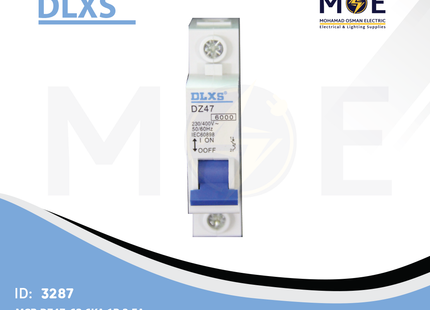 DLXS MCB DZ47-63 6kA 1P 2.5A | DZ47-63 | دجنتور كهرباء مفرد - قاطع كهربائي